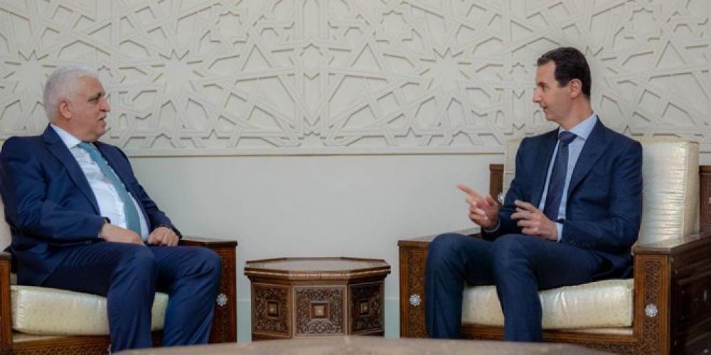 الرئيس الأسد يستقبل مستشار الأمن الوطني العراقي
