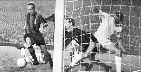 من مباراة ريال مدريد ضد أنتر ميلان 1966