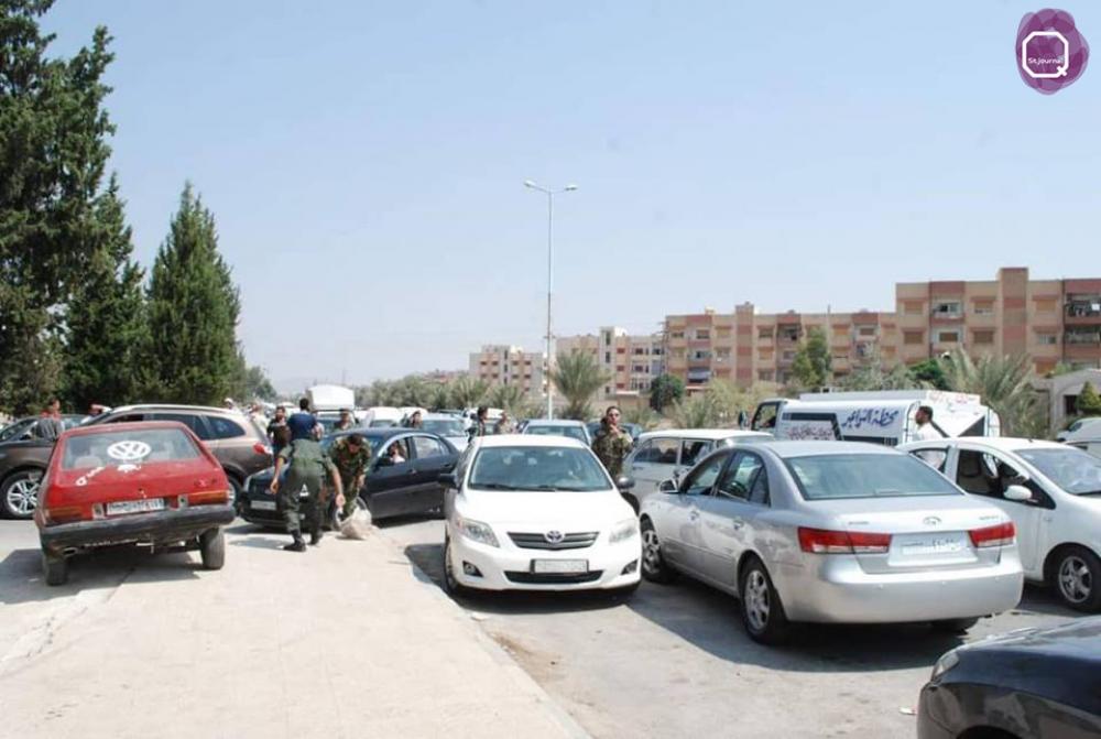 أزمة خانقة في محطات وقود حماة