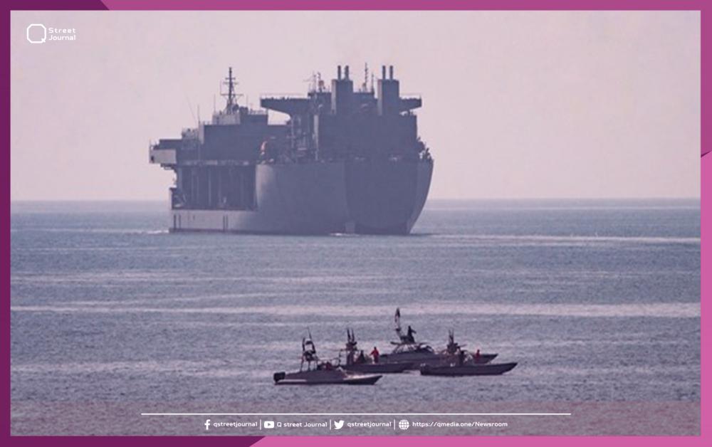 سفن إيرانية تقترب من سفن أمريكية في الخليج