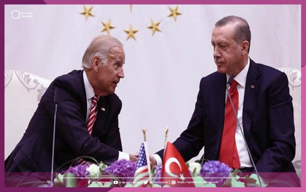 أردوغان يطالب بايدن بإنهاء الدعم الأمريكي للمسلحين الأكراد في سوريا