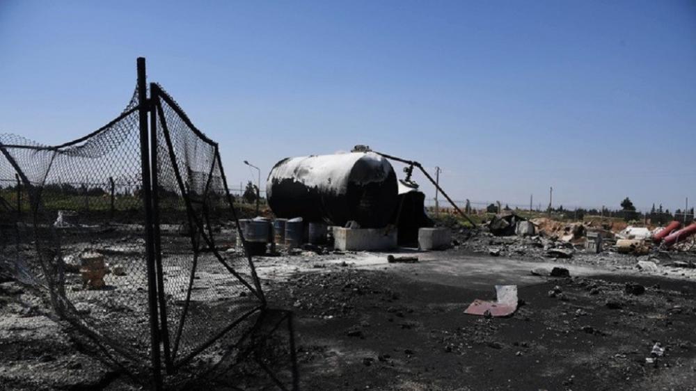 بسبب "خطأ فني".. انفجار داخل مطار الشعيرات بريف حمص