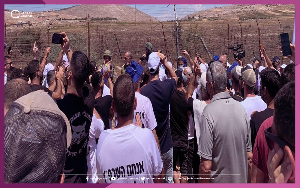 تظاهرات إسرائيلية قرب السياج الحدودي مع لبنان