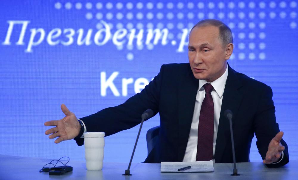 المؤتمر الصحفي السنوي الموسع للرئيس الروسي فلاديمير بوتين