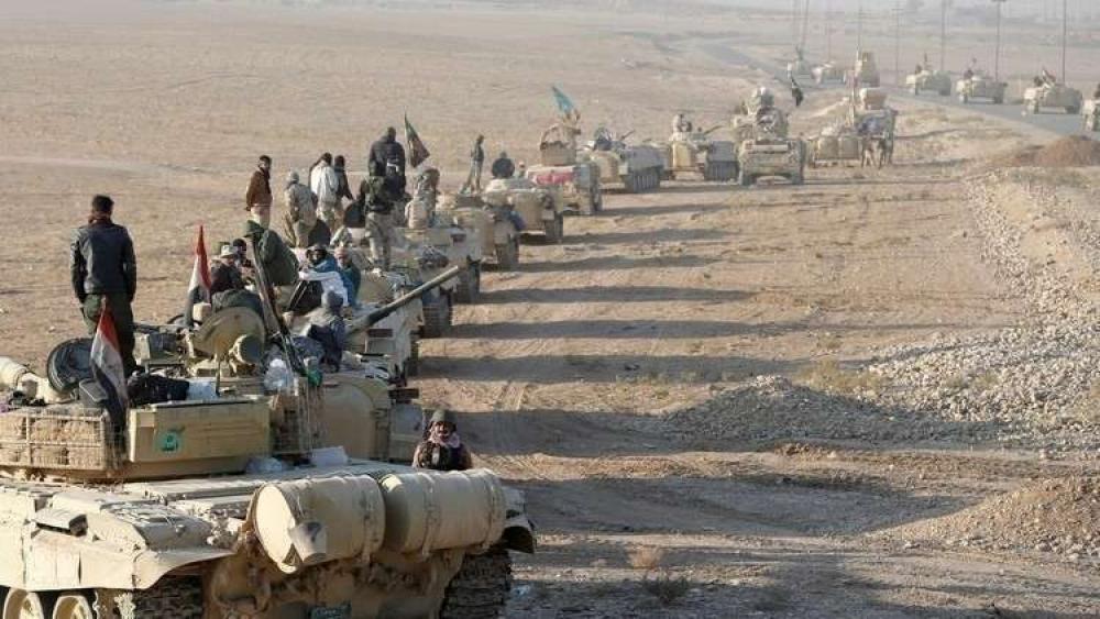 الحشد العراقي يرسل تعزيزات  إلى حدود سوريا..فما علاقة تدمر..؟