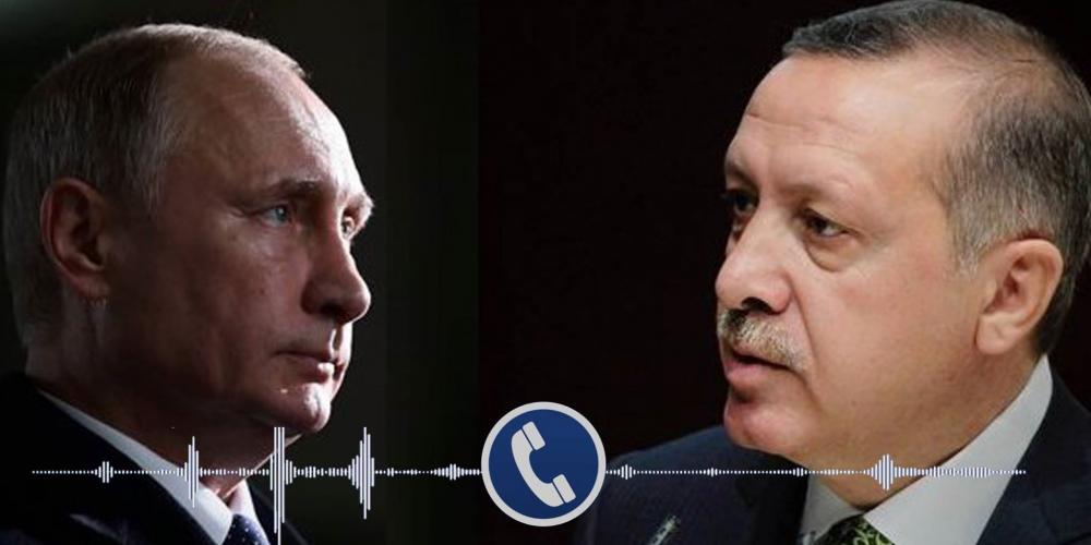 بوتين وأردوغان يبحثان الوضع في سوريا وليبيا هاتفياً 