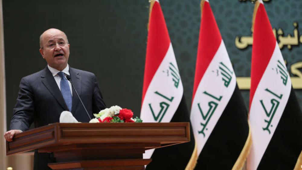 الرئيس العراقي: ترامب لم يطلب موافقتنا