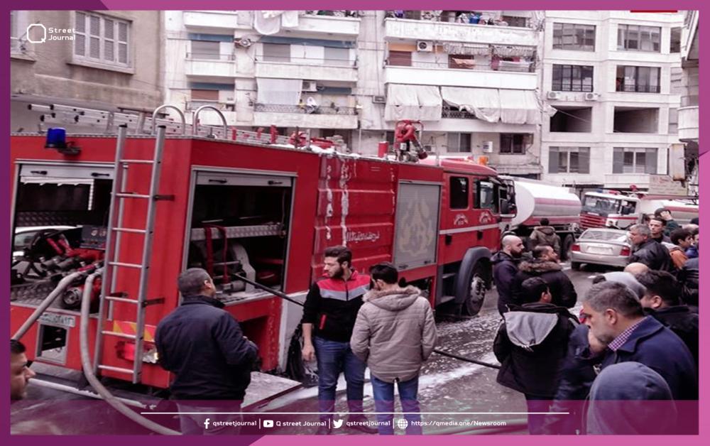 حريق في خزان كهربائي يمتد لـ 4 منازل سكنية في اللاذقية