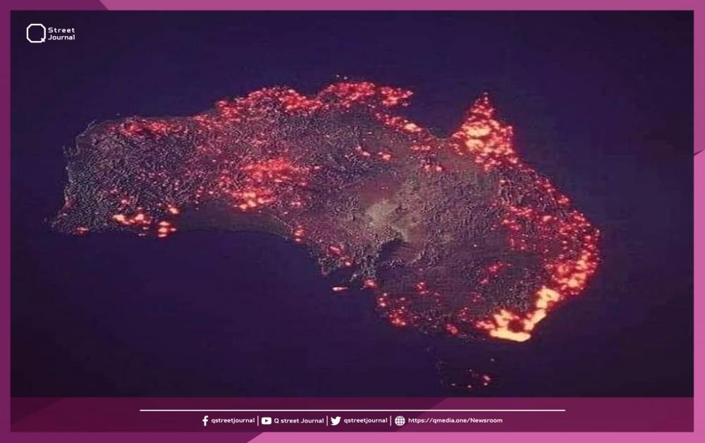 هل هذه صورة لحرائق استراليا من الفضاء..؟