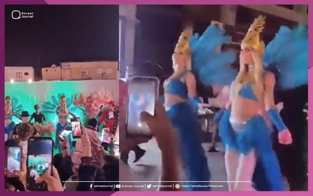 راقصات "شبه عاريات" في مهرجان بمدينة جازان السعودية