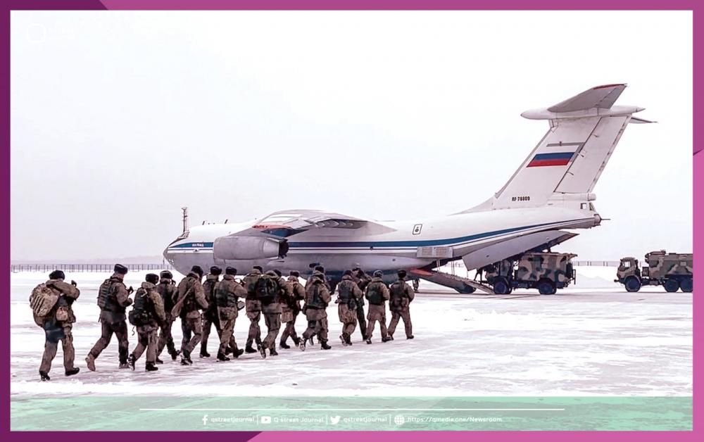 القوات الروسية تسيطر على مطار استراتيجي في كازاخستان