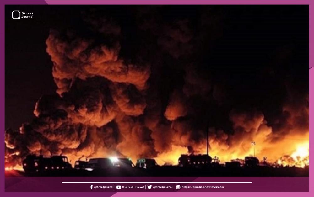 انفجار وحريق داخل مجمع صناعي إيراني