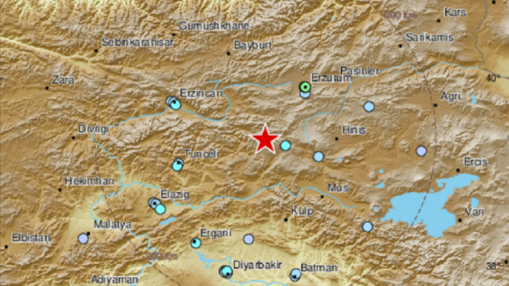 زلزال جديد يضرب شرق تركيا