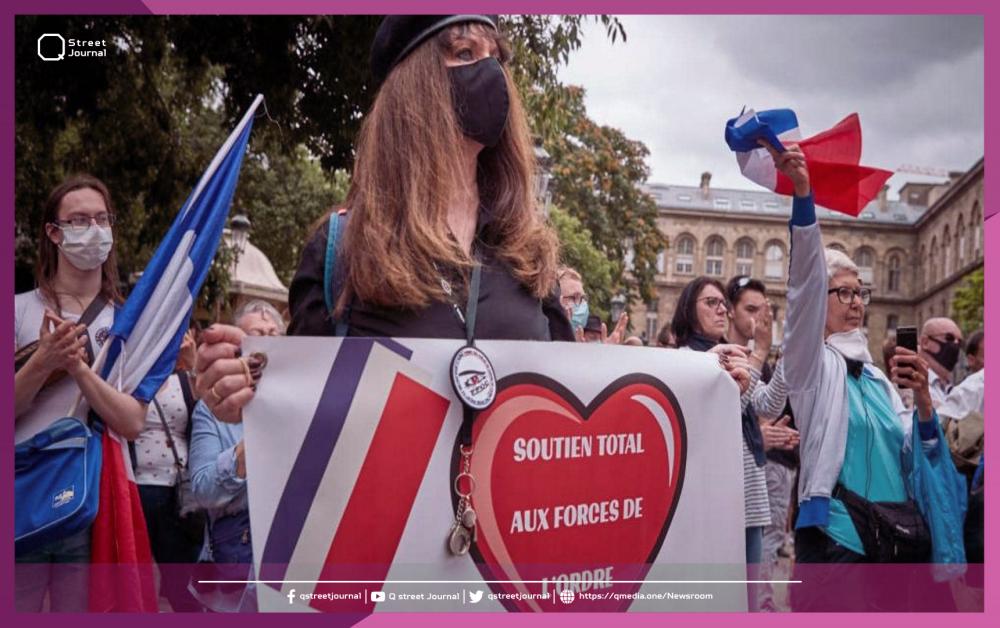 تظاهر زوجات رجال شرطة بفرنسا لحث الحكومة على "احترامهم"