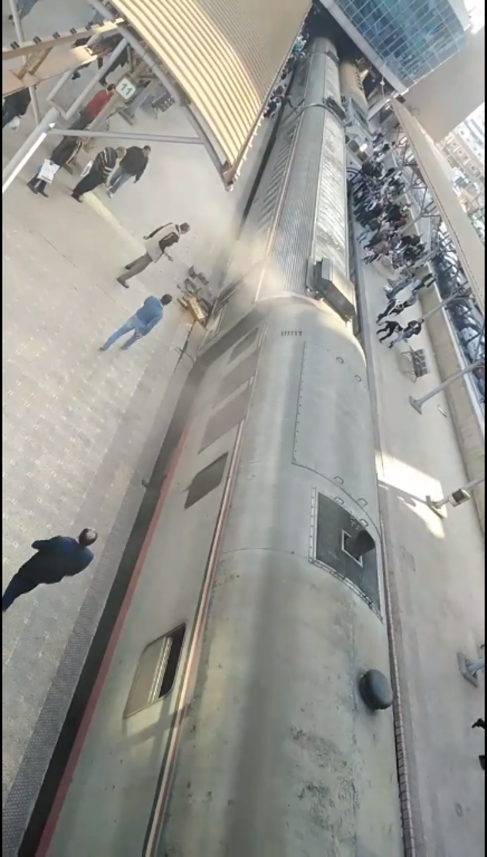 خروج قطار عن مساره في مصر
