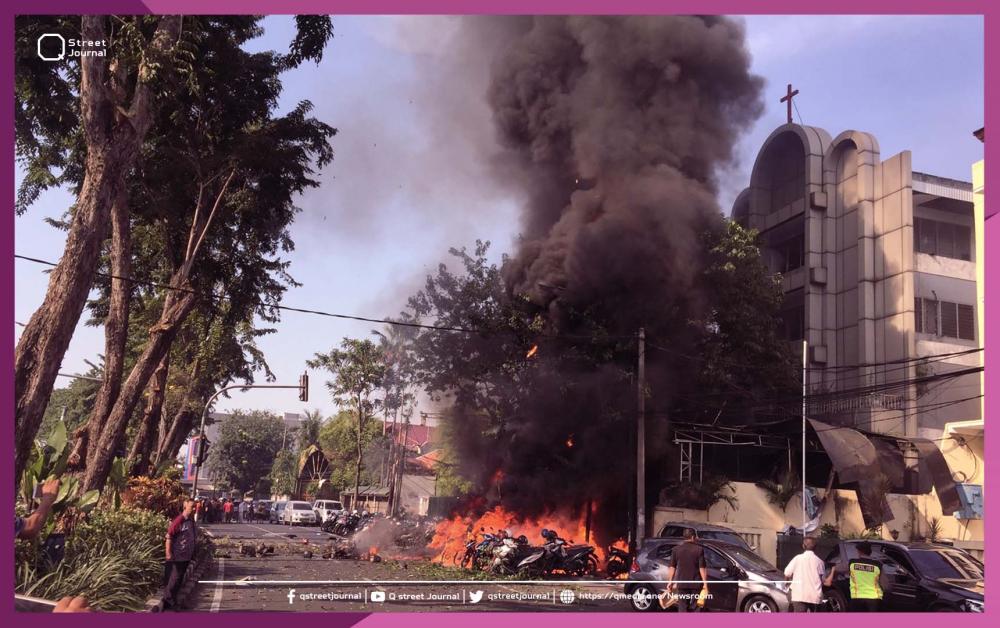 ضحايا في انفجار أمام كنيسة في إندونيسيا