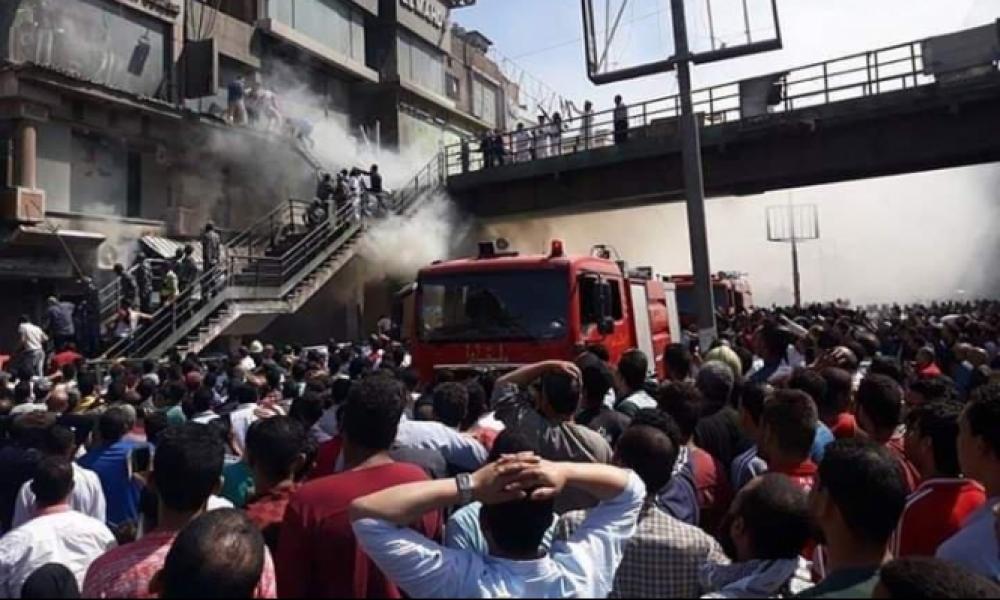 اندلاع حريق ضخم في العاصمة المصرية
