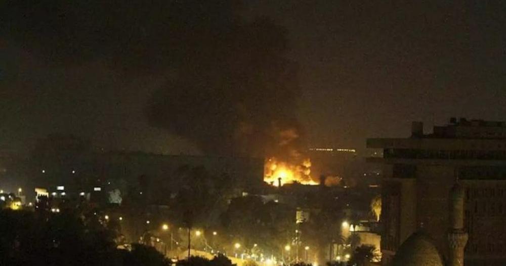 هجوم صاروخي على السفارة الأمريكية في بغداد