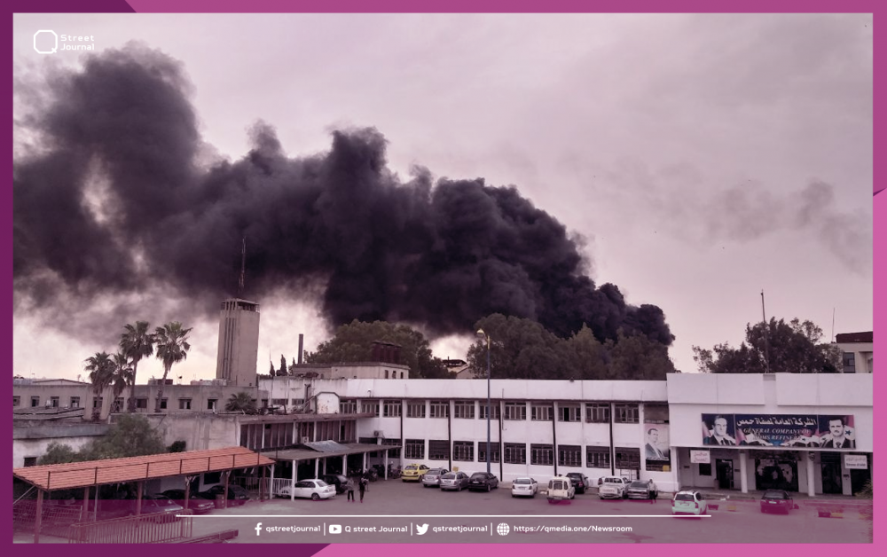 حريق في مصفاة «حمص» 