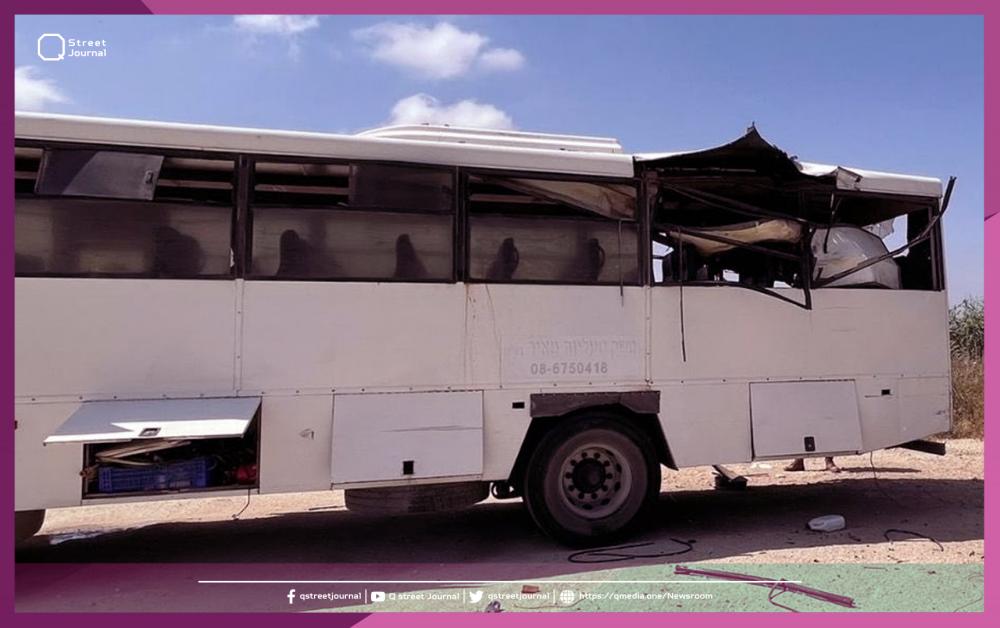 صاروخ «القسام» يخترق حافلة إسرائيلية 