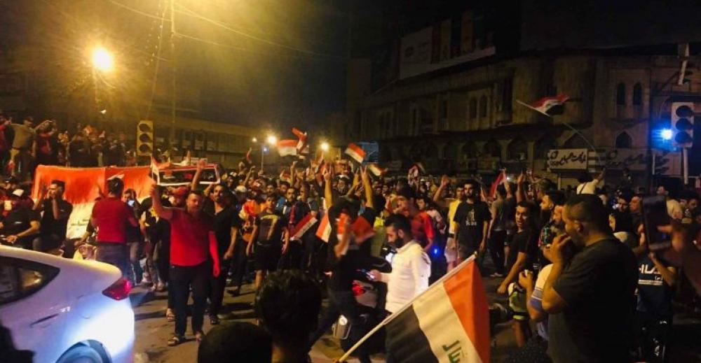 تظاهرات ليلية كبيرة في العراق