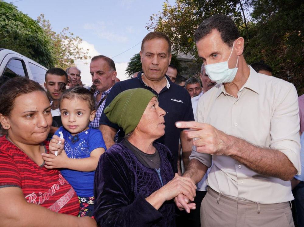 الأسد: الحرائق التي اجتاحت مناطق سورية "كارثة وطنية"