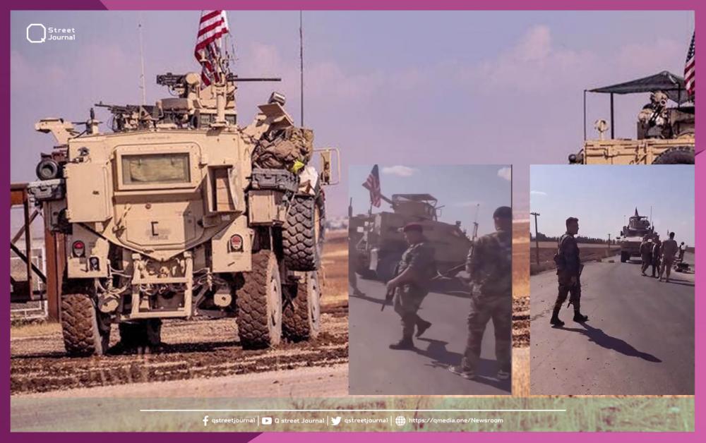 حاجز للجيش السوري يعترض دورية أمريكية في القامشلي
