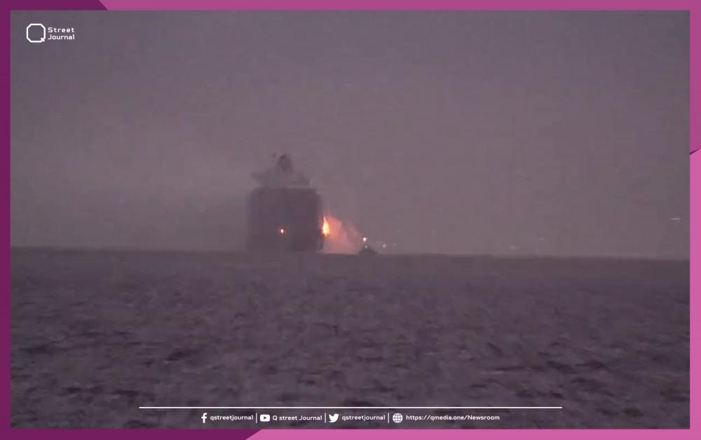 اندلاع حريق بسفينة إسرائيلية تحمل مواد كيماوية