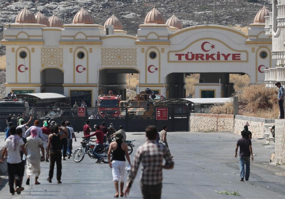 تركيا تعتبر تظاهرات "باب الهوى" مفتعلة من الخارج