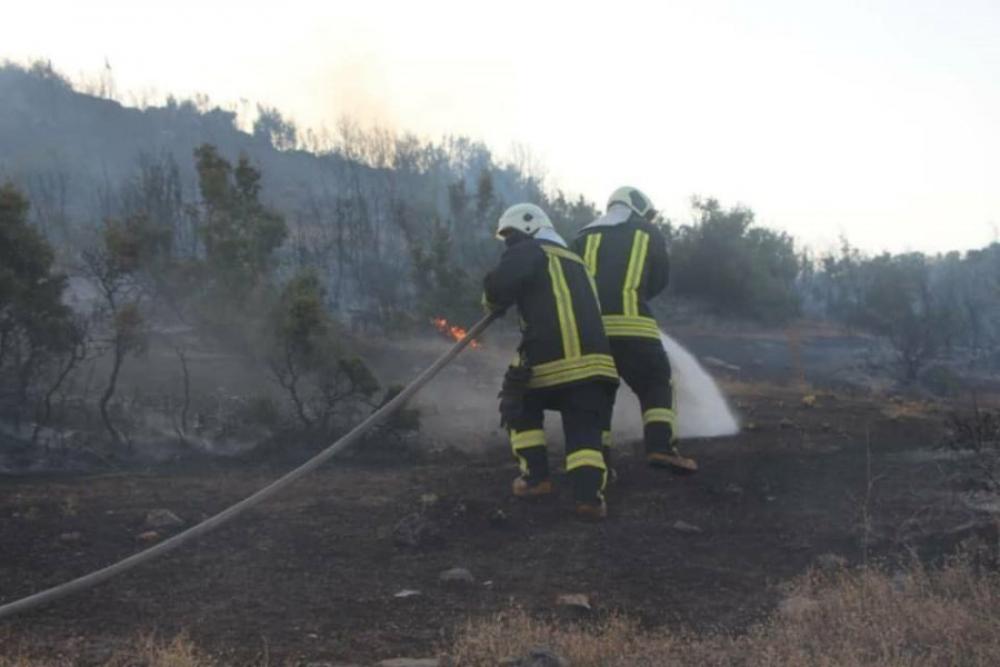فرق الإطفاء تتمكن من إخماد حريق غابات أبو كليفون في ريف حماة